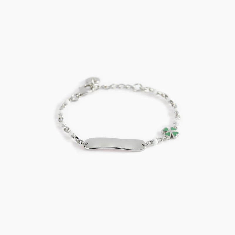 Mabina - Bracciale Lucky-Tag - Argento - Smalto