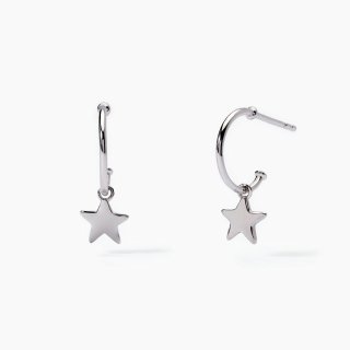 Mabina - Orecchini In Argento - Cerchio - Stellina