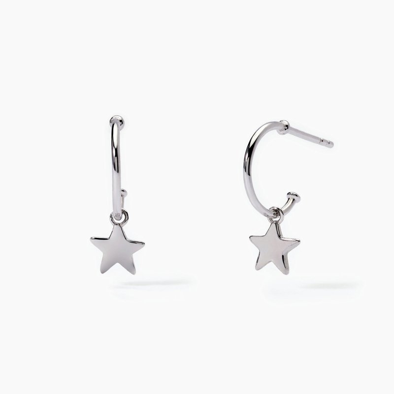 Mabina - Orecchini In Argento - Cerchio - Stellina