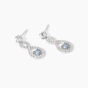 Mabina - Orecchini Infinito - Argento - Acquamarina