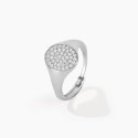 Mabina - Anello Chevalier - Regolabile - Pavé Di Zirconi