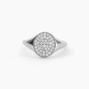 Mabina - Anello Chevalier - Regolabile - Pavé Di Zirconi