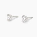 Mabina - Orecchini In Argento - Zirconi Taglio Cuore
