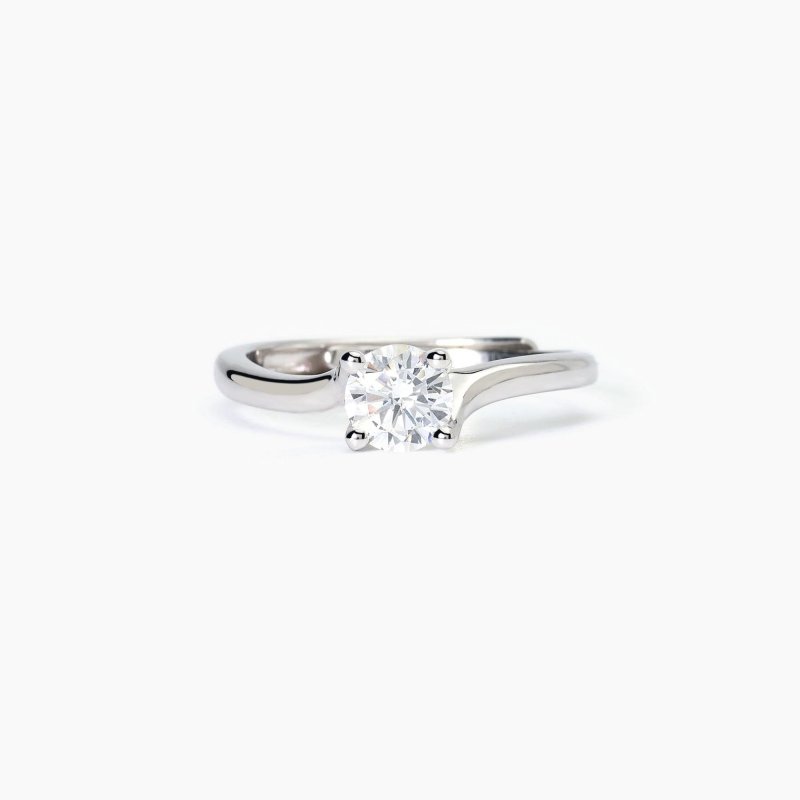 Mabina - Anello In Argento Abbraccio - Zircone Solitaire