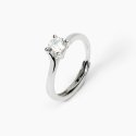 Mabina - Anello In Argento Abbraccio - Zircone Solitaire