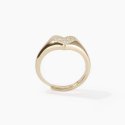 Mabina - Anello Chevalier Regolabile - Cuore - Pavé