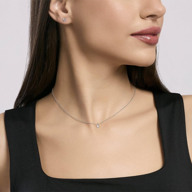 Mabina - Girocollo In Argento - Catena Forzatina - Punto Luce