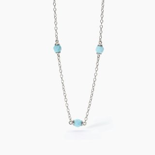 Mabina - Girocollo In Argento Con Turchese - Dream Stone