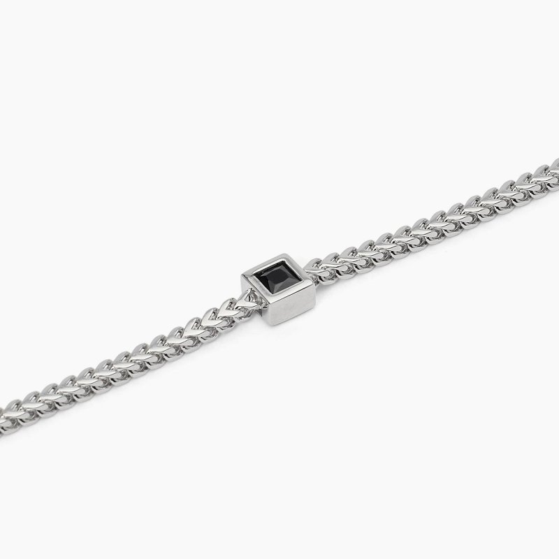Mabina - Bracciale In Argento - Catena Franco - Black Code
