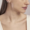 Mabina - Orecchini Coppia Fissa - Argento - Rubini Sintetici