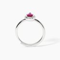 Mabina - Anello In Argento Con Rubino Sintetico - Cool Or Rétro?