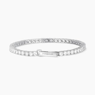 Mabina - Bracciale Tennis Donna - Zirconi - Argento
