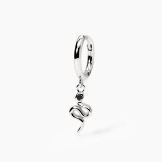 Mabina - Orecchino Uomo Con Serpente - Argento - Zircone
