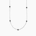 Mabina - Collana Uomo Con Catena E Zirconi - Argento - Zirconi