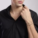 Mabina - Collana Uomo Con Catena E Zirconi - Argento - Zirconi