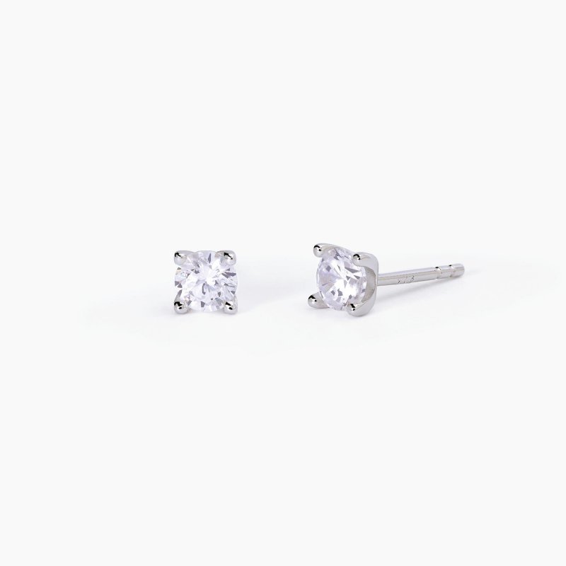 Mabina - Orecchini In Argento Con Punti Luce - Zirconi Bianchi