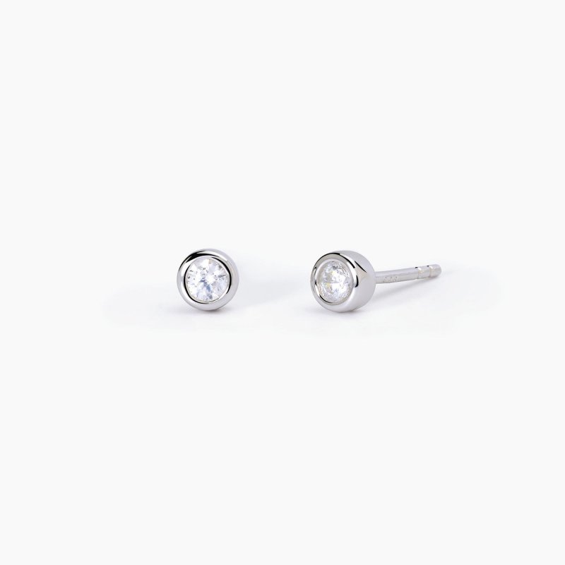 Mabina - Orecchini Punto Luce - Argento 925 - Zirconi