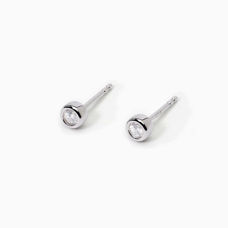 Mabina - Orecchini Punto Luce - Argento 925 - Zirconi