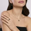 Mabina - Orecchini In Argento Con Pendente In Agata Nera - Eleganza E Stile