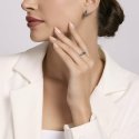 Mabina - Orecchini A Cerchio - Argento - Smeraldi Sintetici