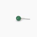 Mabina - Orecchino In Argento Con Giada Verde - Monomania