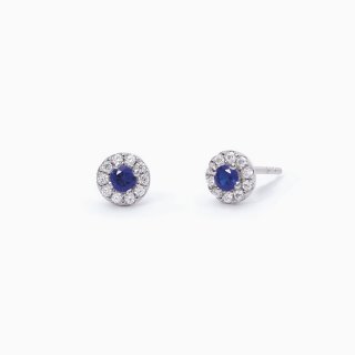 Mabina - Orecchini Con Zaffiri Sintetici - Argento 925 - Zirconi