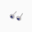 Mabina - Orecchini Con Zaffiri Sintetici - Argento 925 - Zirconi
