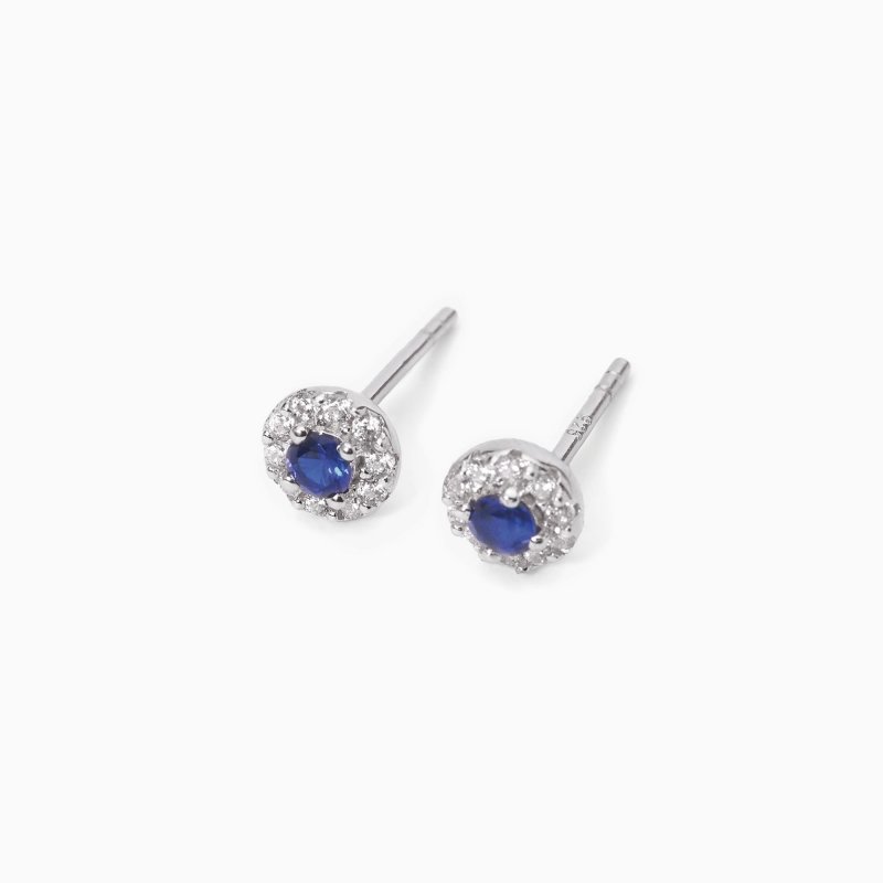 Mabina - Orecchini Con Zaffiri Sintetici - Argento 925 - Zirconi