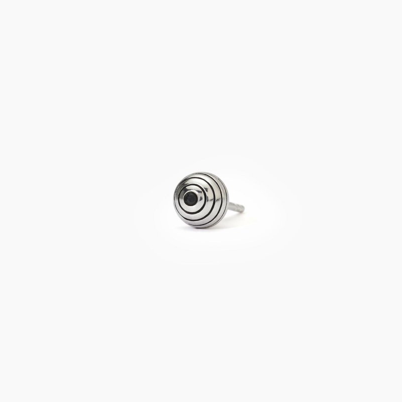 Mabina - Orecchino In Argento - Zircone Nero - Monomania