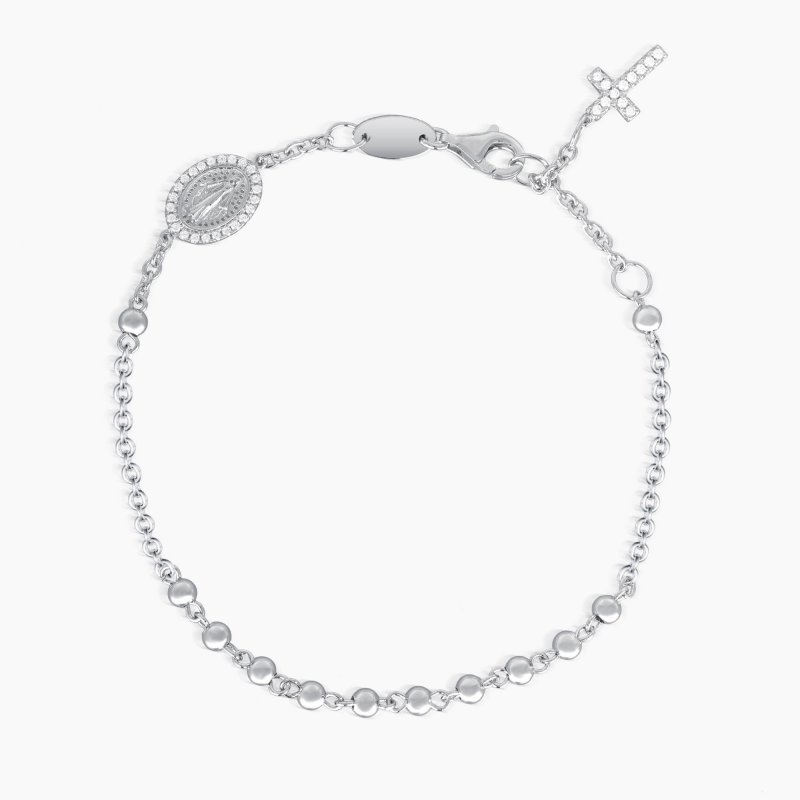 Mabina - Bracciale Rosario - Argento 925 - Zirconi
