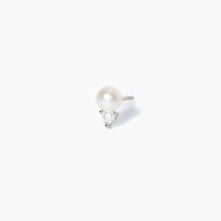 Mabina - Monorecchino Con Perla Coltivata - Argento 925 - Zirconi
