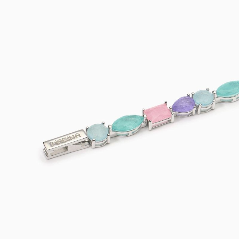 Mabina - Bracciale Fusion Stone - Multicolor - Argento 925