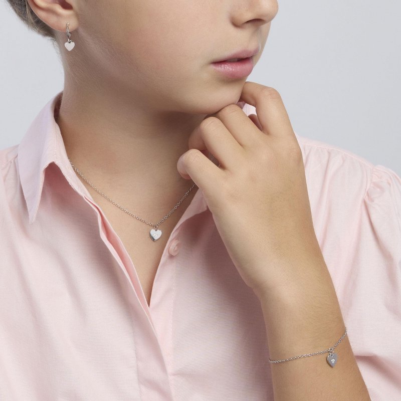 Mabina - Bracciale In Argento Con Cuoricino Tvb - Argento - Zirconi