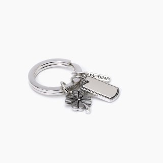 Mabina - Portachiavi Quadrifoglio - Argento 925 - Elegante