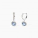 Mabina - Orecchini Con Pendente Acquamarina Sintetica - Argento 925