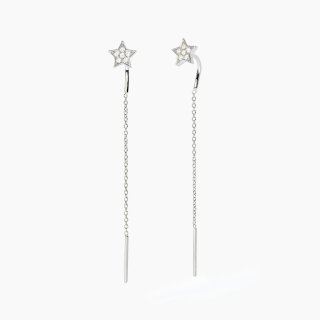 Mabina - Orecchini In Argento - Stelle Pavè - Polvere Di Stelle