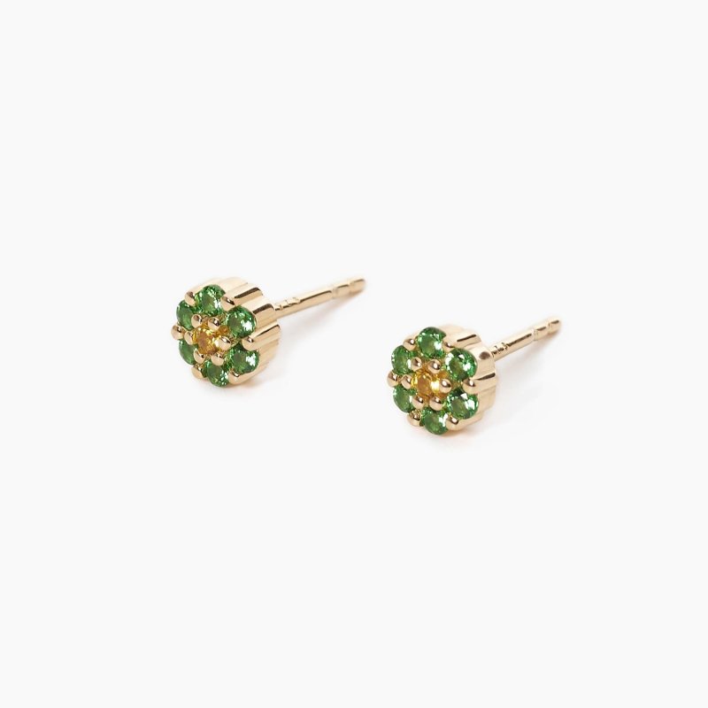 Mabina - Orecchini Fior Fiore - Argento 925 - Oro 18K