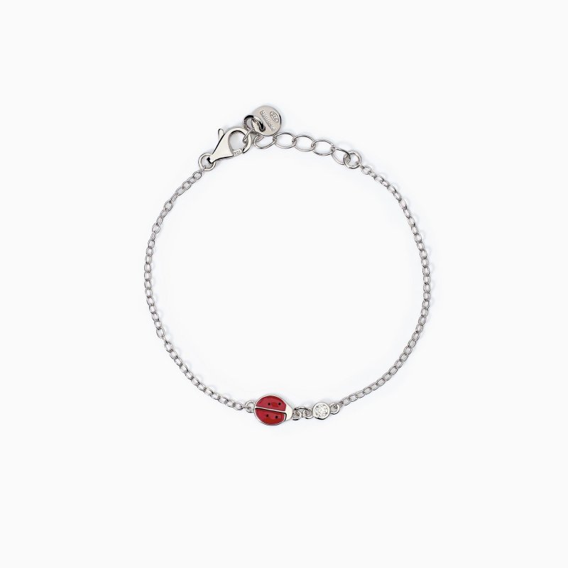 Mabina - Bracciale Da Bambina - Coccinella Fortunella - Argento