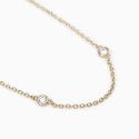 Mabina - Collana Sottile In Argento Dorato - Placcatura Oro - Zirconi