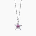 Mabina - Collana Stella E Tormalina Sintetica - Argento 925 - Zirconi