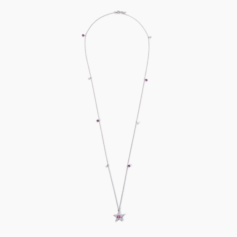 Mabina - Collana Stella E Tormalina Sintetica - Argento 925 - Zirconi
