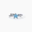 Mabina - Anello In Argento Con Stellina - Regolabile - Bimba