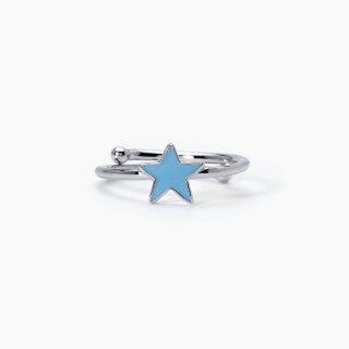 Mabina - Anello In Argento Con Stellina - Regolabile - Bimba