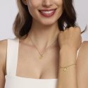 Mabina - Bracciale Ciondolo Cerchio - Argento 925 - Oro 18K