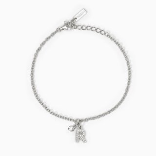 Mabina - Bracciale Lettera 'R' - Argento - Zirconi