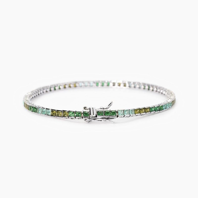 Mabina - Bracciale Tennis Con Zirconi - Multicolor Verdi