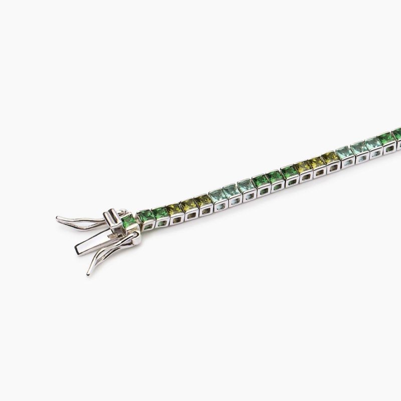 Mabina - Bracciale Tennis Con Zirconi - Multicolor Verdi