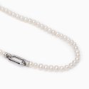 Mabina - Collana Lunga Con Perle Coltivate Elizabeth - Argento - Perle
