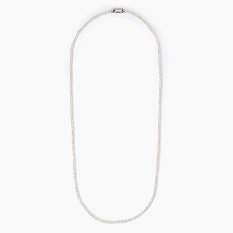 Mabina - Collana Lunga Con Perle Coltivate Elizabeth - Argento - Perle