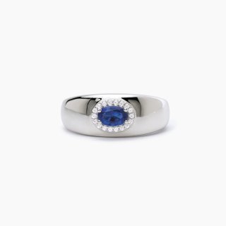 Mabina - Anello Con Zaffiro Sintetico - Argento - Zirconi